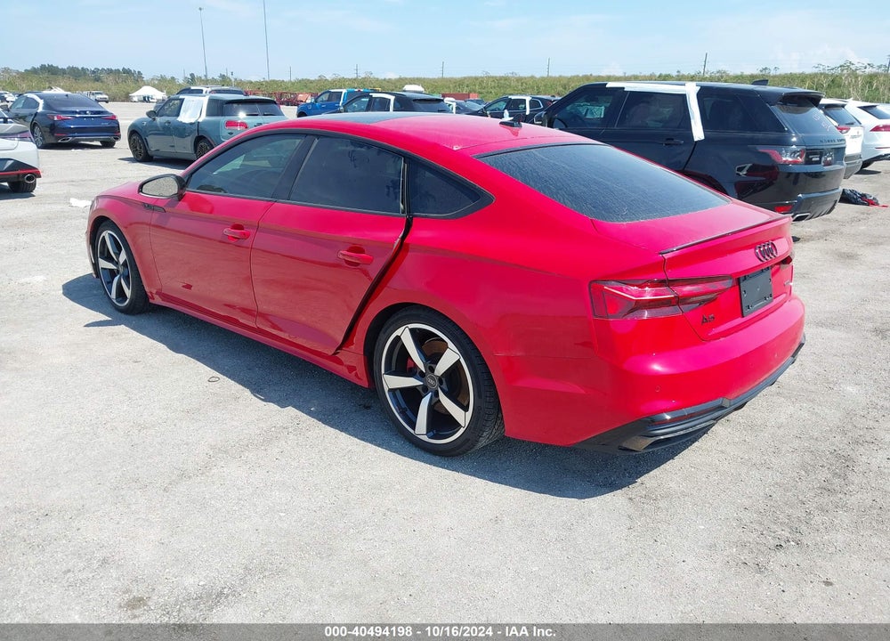 2023 AUDI A5 SPORTBACK PREMIUM PLUS 45 TFSI S LINE QUATTRO S TRONIC VIN: WAUFACF58PA032885