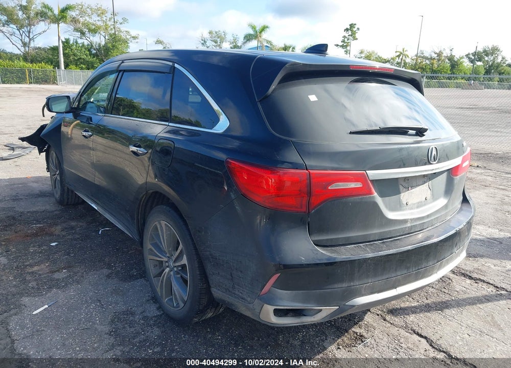 2017 ACURA MDX TECHNOLOGY VIN: 5FRYD3H50HB007860