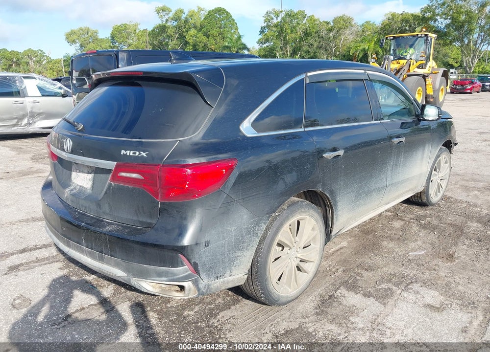2017 ACURA MDX TECHNOLOGY VIN: 5FRYD3H50HB007860
