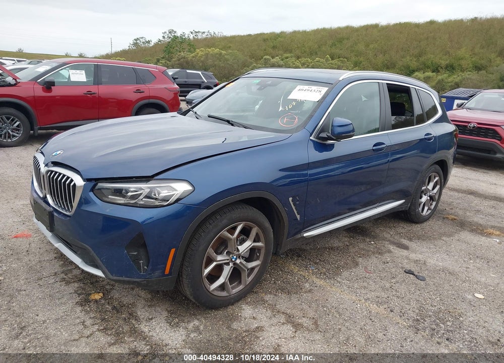 2022 BMW X3 SDRIVE30I VIN: 5UX43DP03N9K23401