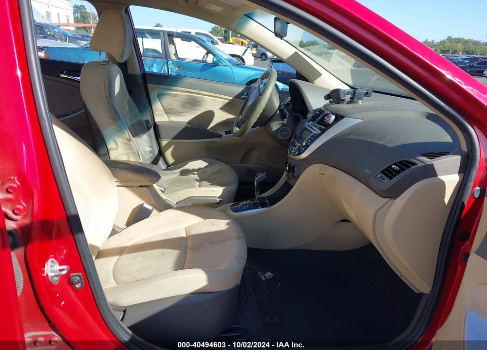 2012 HYUNDAI ACCENT GLS VIN: KMHCU4AE3CU041315