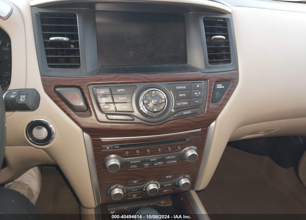 2017 NISSAN PATHFINDER PLATINUM VIN: 5N1DR2MN0HC634813