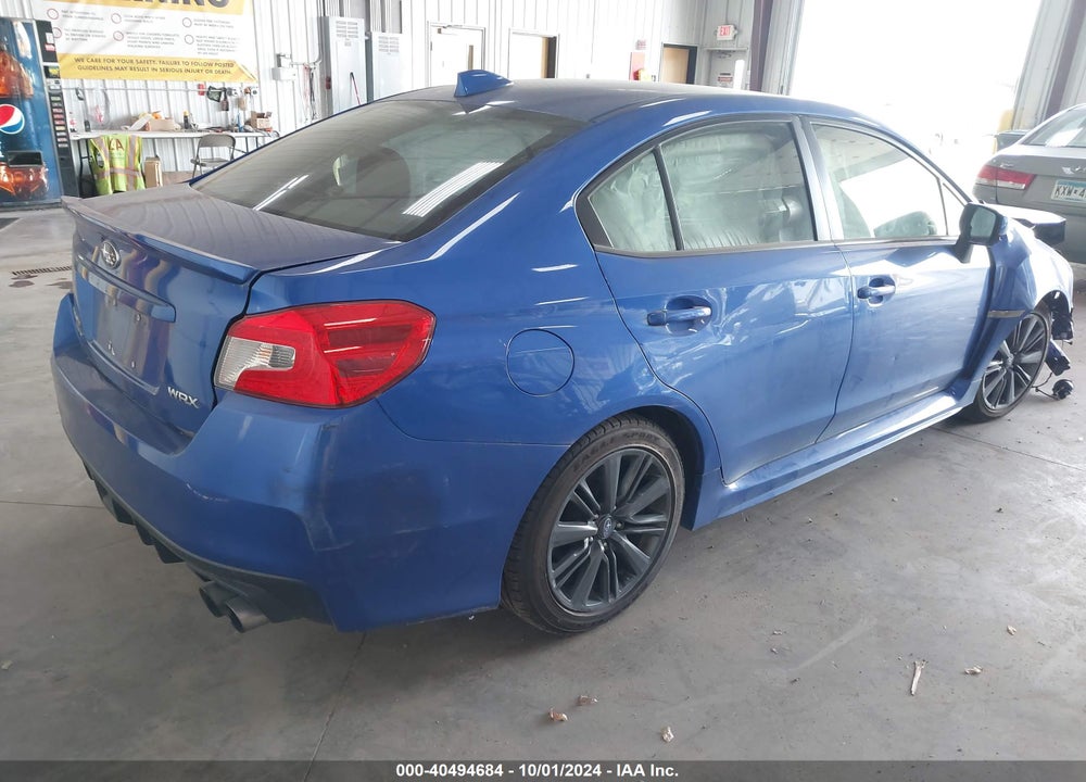 2015 SUBARU WRX LIMITED VIN: JF1VA1J67F8822158