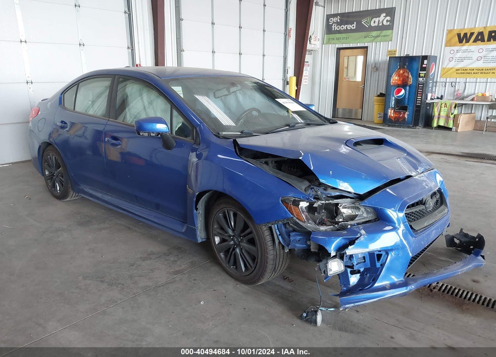 2015 SUBARU WRX LIMITED VIN: JF1VA1J67F8822158