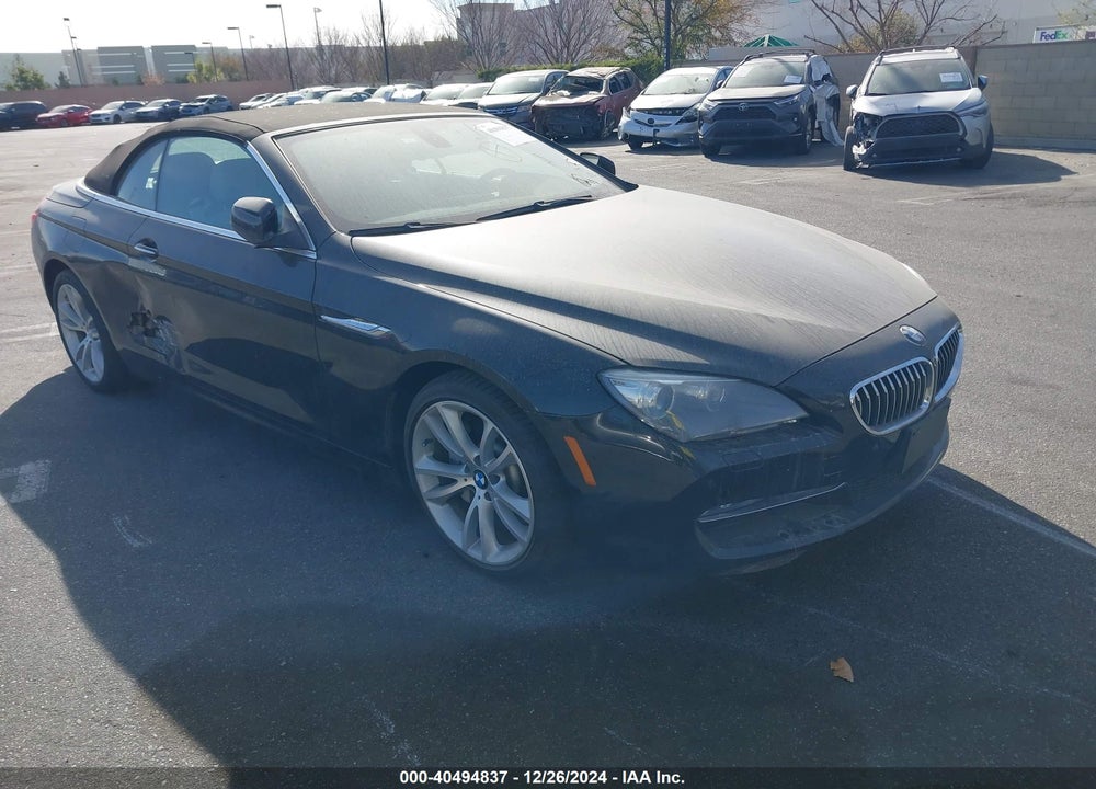 2012 BMW 640I VIN: WBALW7C58CC618792