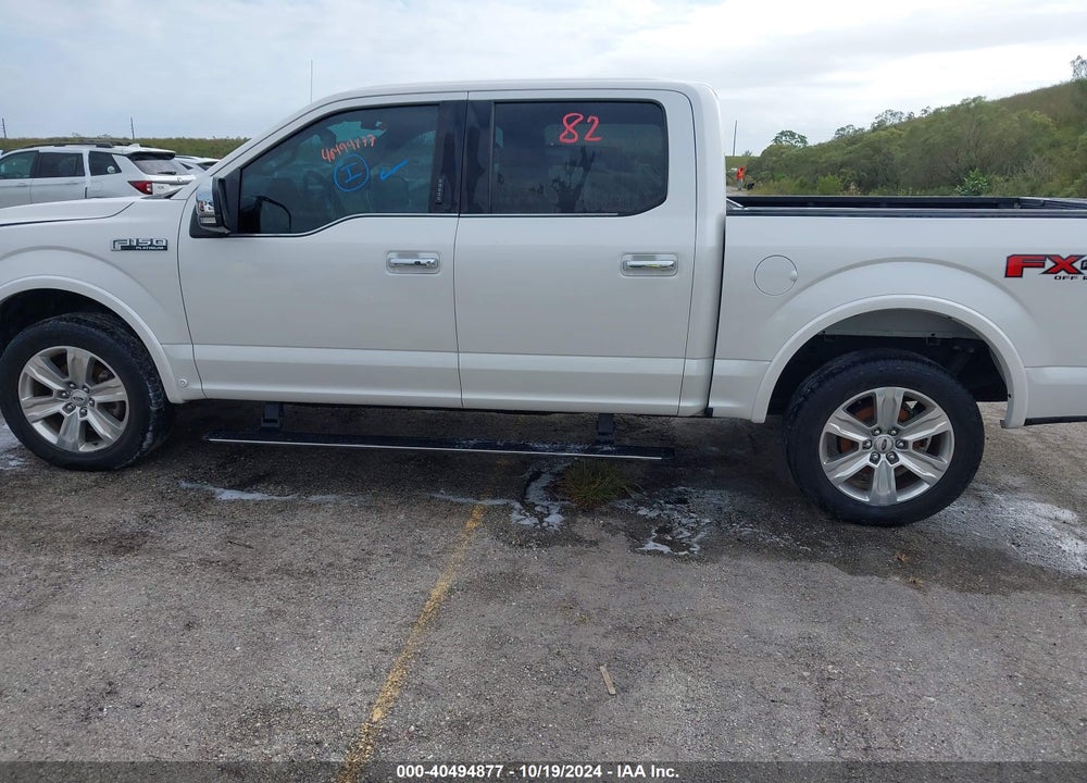 2019 FORD F-150 PLATINUM VIN: 1FTEW1E44KFB77057