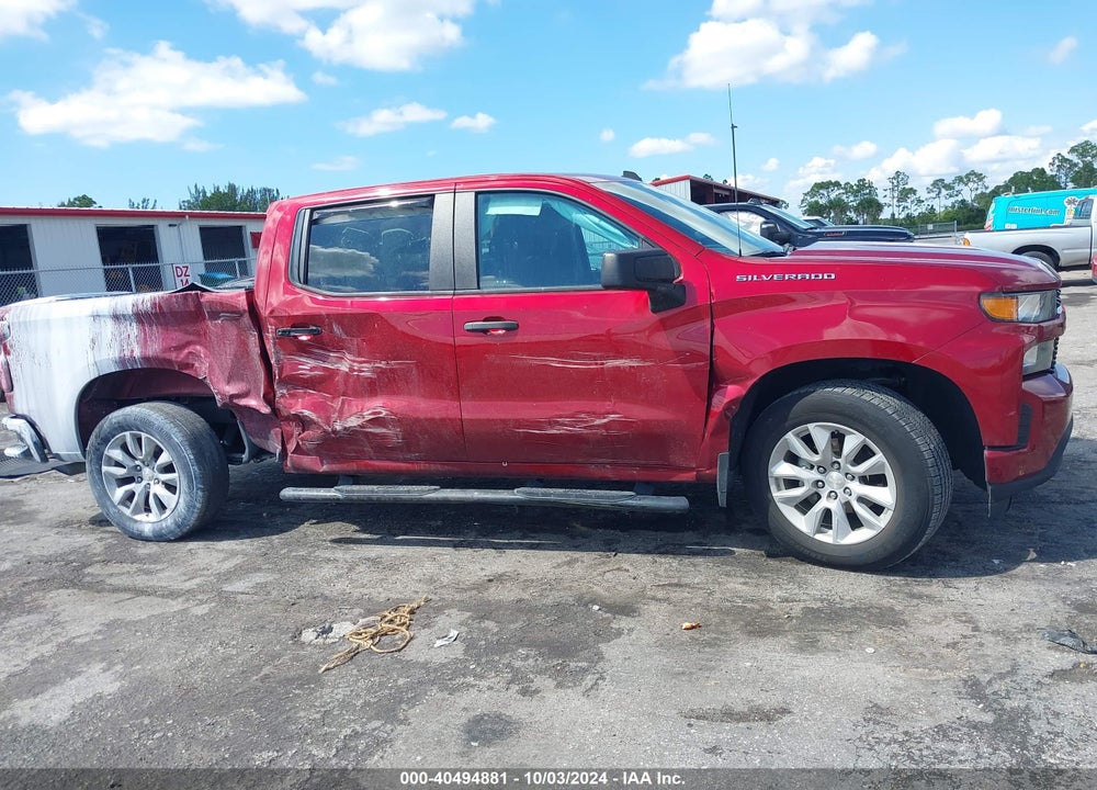 2021 CHEVROLET SILVERADO 1500 2WD SHORT BED CUSTOM VIN: 3GCPWBEK1MG411881