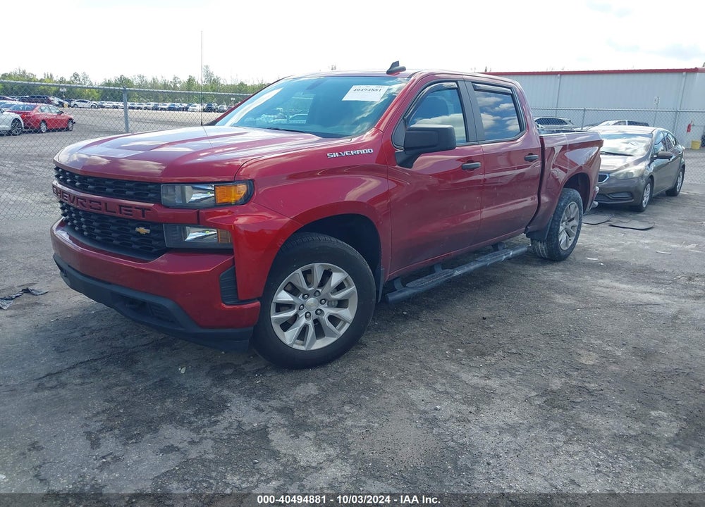 2021 CHEVROLET SILVERADO 1500 2WD SHORT BED CUSTOM VIN: 3GCPWBEK1MG411881