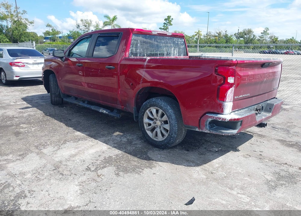 2021 CHEVROLET SILVERADO 1500 2WD SHORT BED CUSTOM VIN: 3GCPWBEK1MG411881