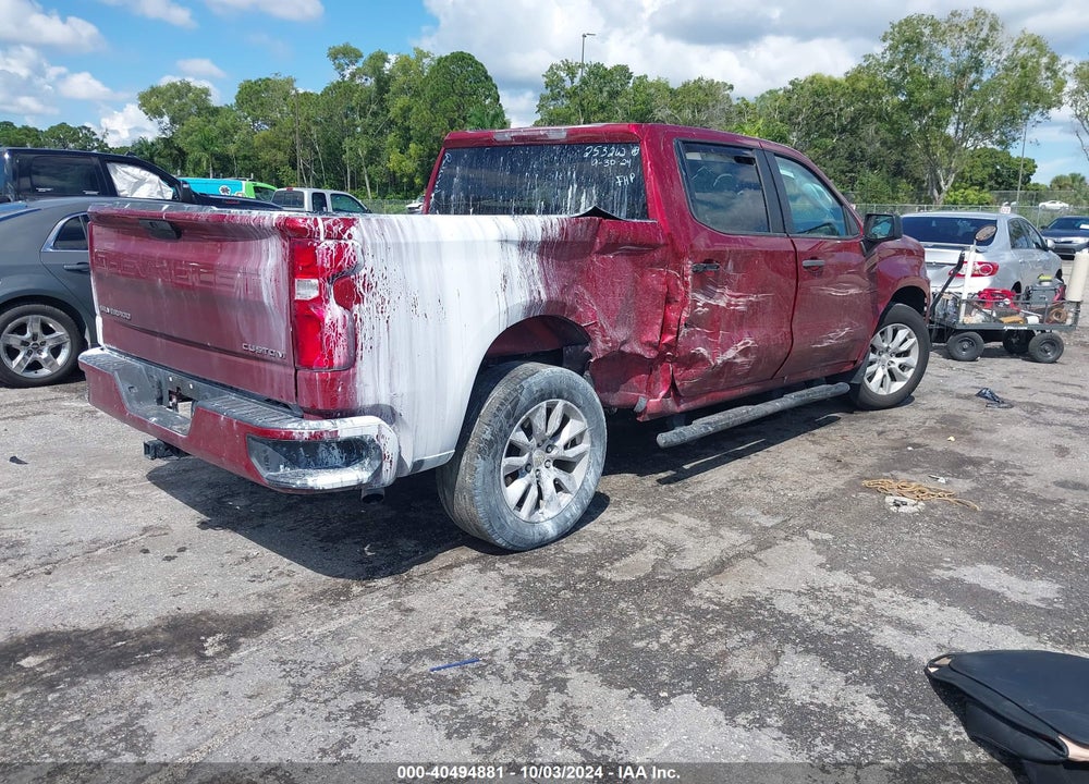 2021 CHEVROLET SILVERADO 1500 2WD SHORT BED CUSTOM VIN: 3GCPWBEK1MG411881