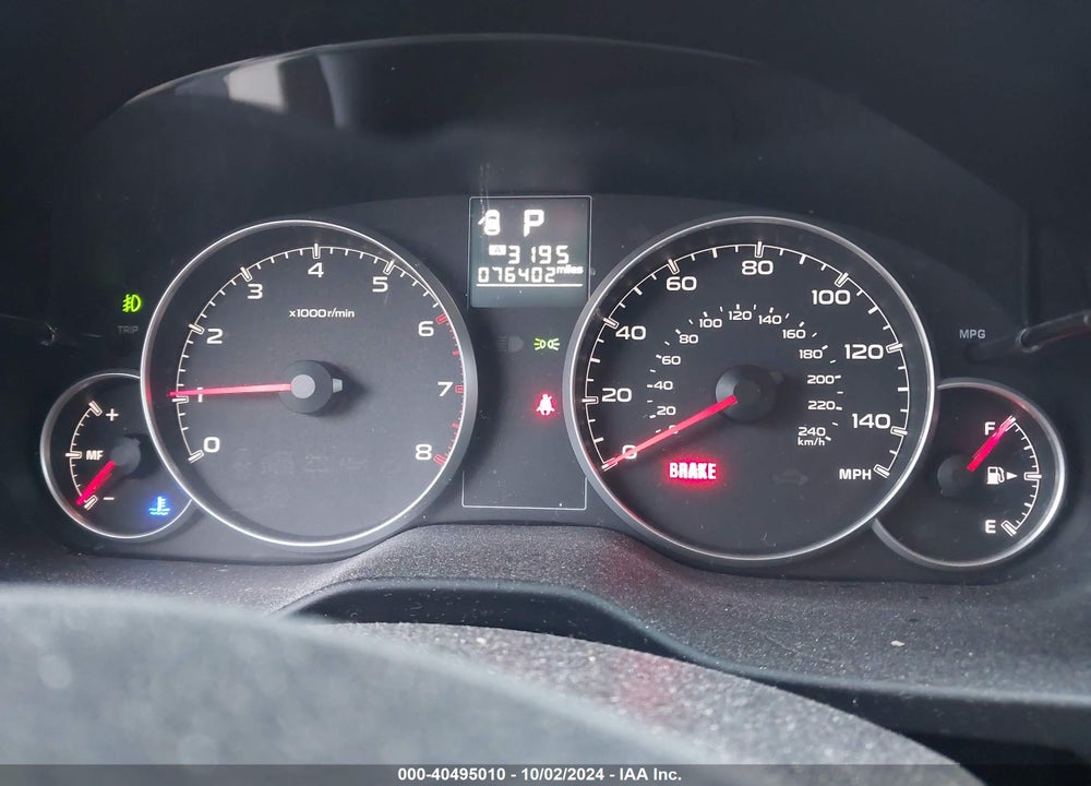 2014 SUBARU OUTBACK 2.5I VIN: 4S4BRBAC0E3287778