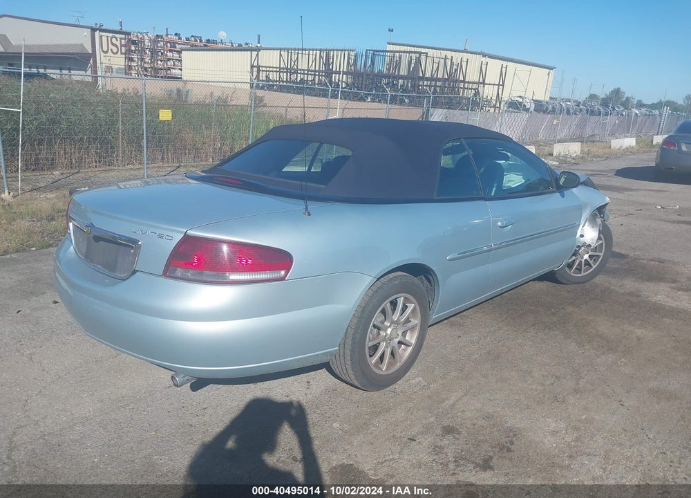 2002 CHRYSLER SEBRING LIMITED VIN: 1C3EL65R22N133036