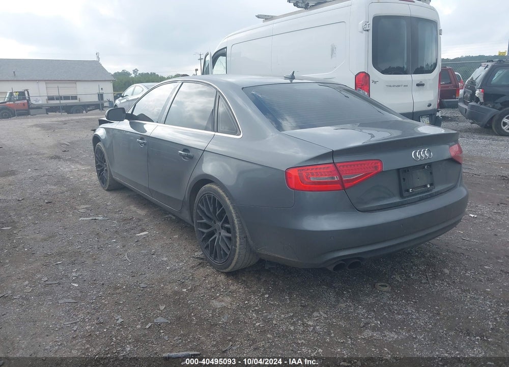 2013 AUDI A4 VIN: WAUFFAFL0DN007813