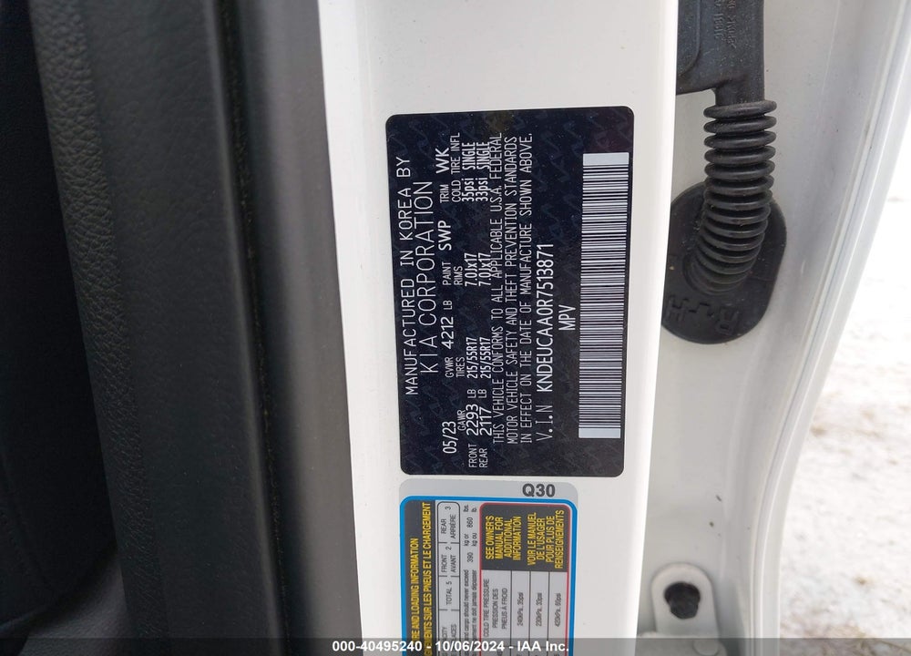 2024 KIA SELTOS S VIN: KNDEUCAA0R7513871