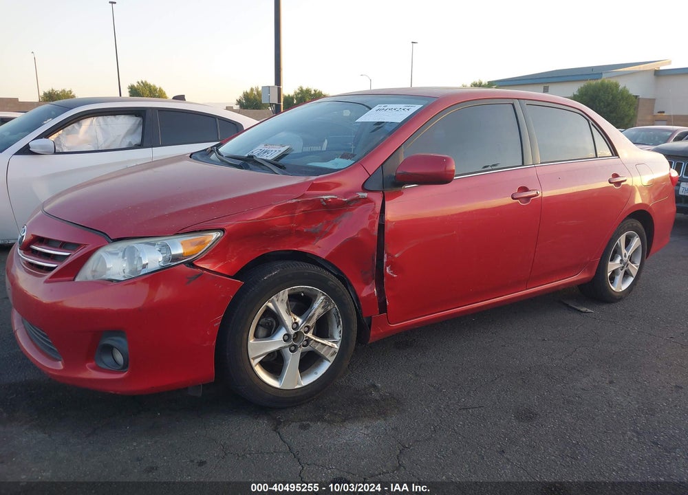 2013 TOYOTA COROLLA LE VIN: 5YFBU4EE3DP082102