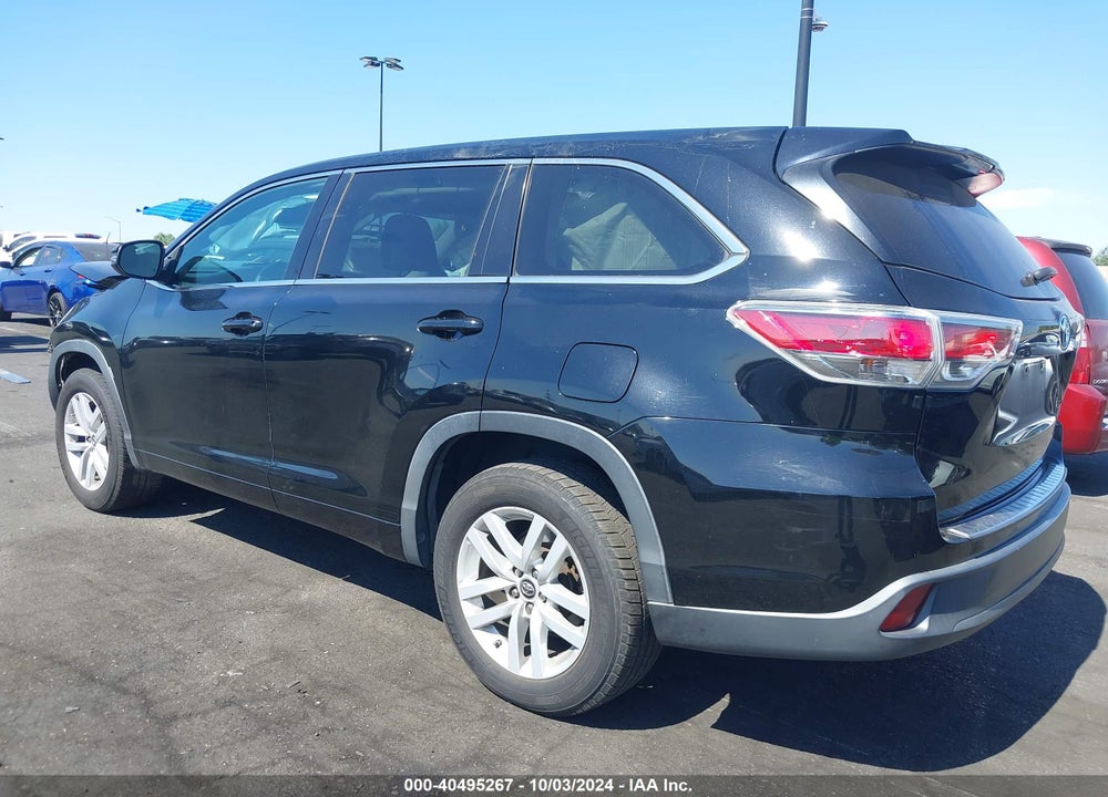 2016 TOYOTA HIGHLANDER LE VIN: 5TDZARFH1GS019895