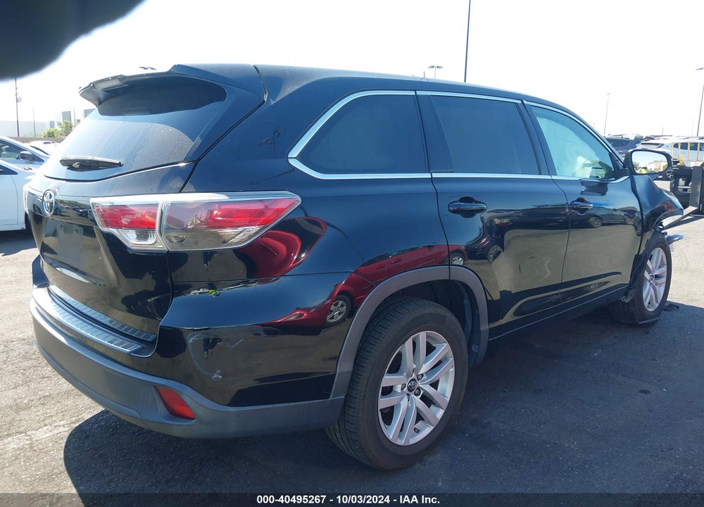 2016 TOYOTA HIGHLANDER LE VIN: 5TDZARFH1GS019895