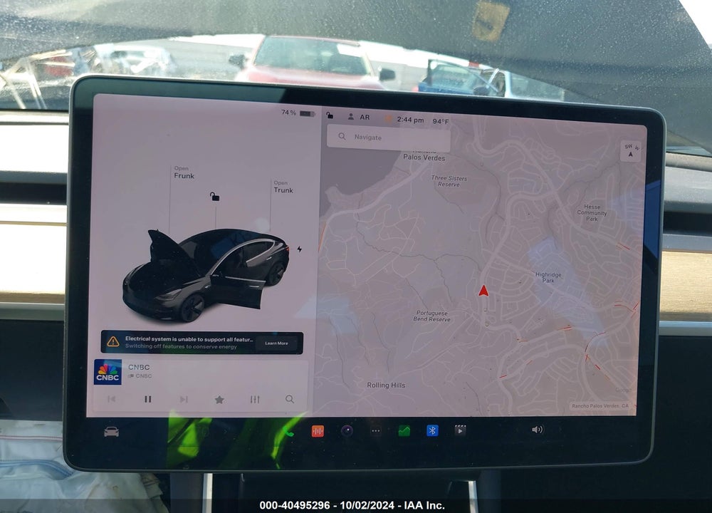 2019 TESLA MODEL 3 LONG RANGE/PERFORMANCE VIN: 5YJ3E1EB3KF418023