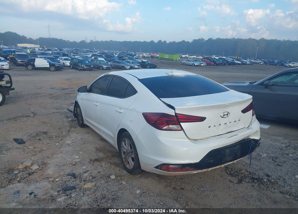 2019 HYUNDAI ELANTRA SEL VIN: 5NPD84LF0KH468415