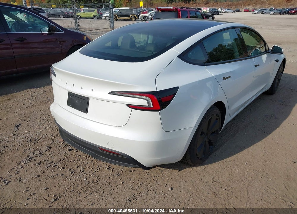 2024 TESLA MODEL 3 REAR-WHEEL DRIVE VIN: 5YJ3E1EA6RF846718