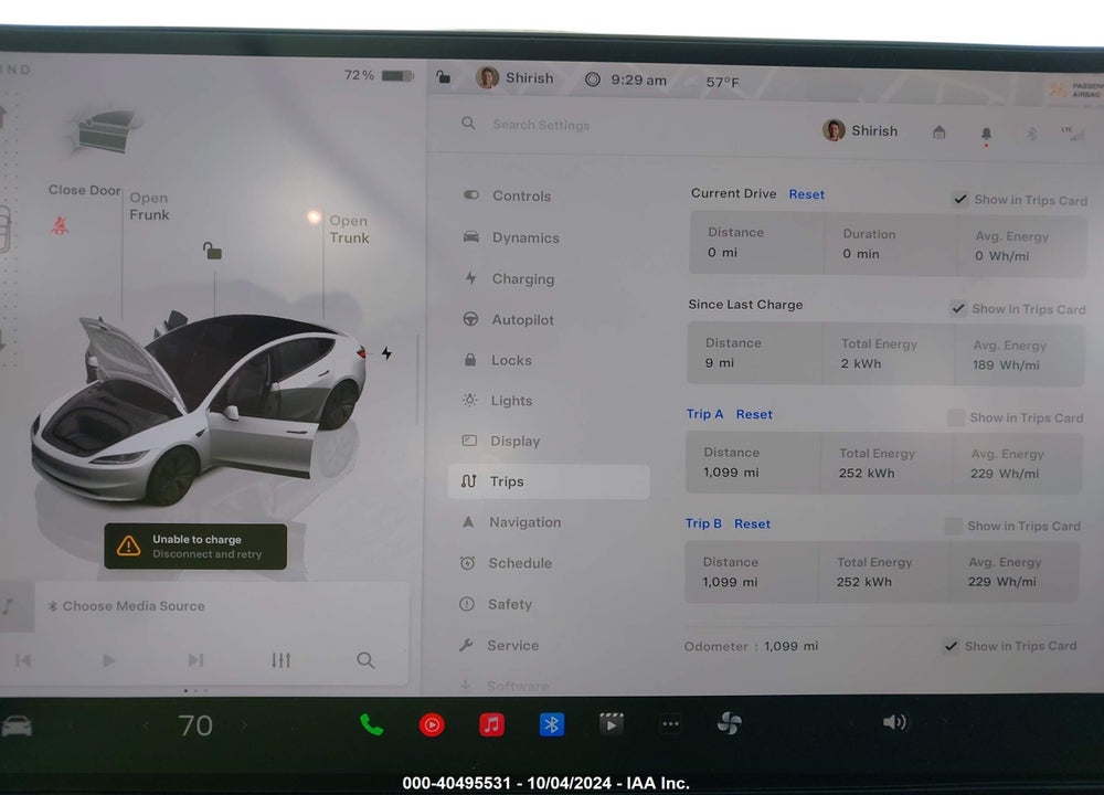 2024 TESLA MODEL 3 REAR-WHEEL DRIVE VIN: 5YJ3E1EA6RF846718