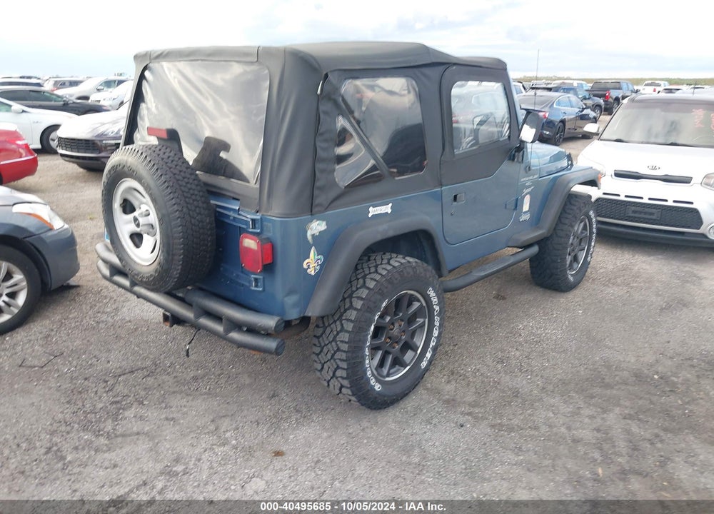 1999 ANGLER JEEP WR SPORT VIN: 1J4FY19S7XP481843