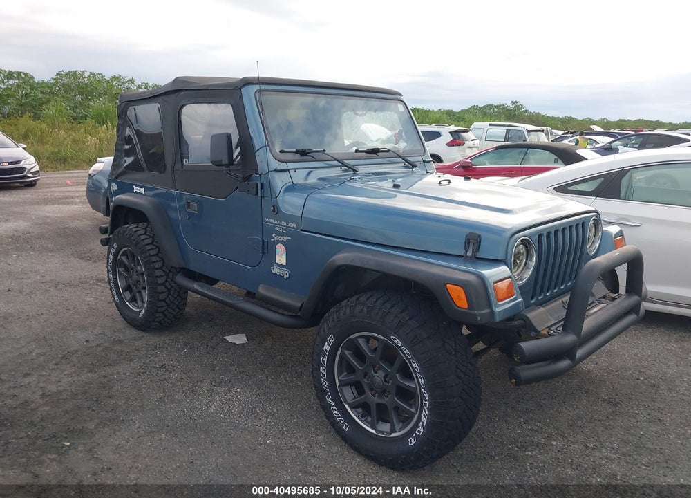 1999 ANGLER JEEP WR SPORT VIN: 1J4FY19S7XP481843
