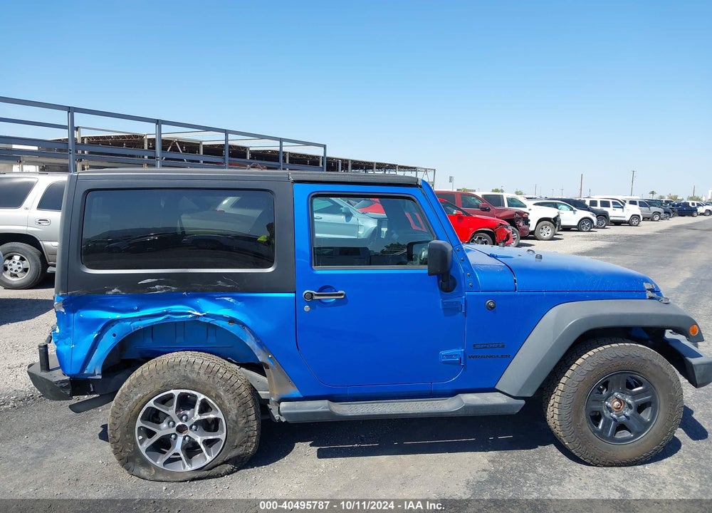 2015 JEEP WRANGLER SPORT VIN: 1C4AJWAG8FL700355