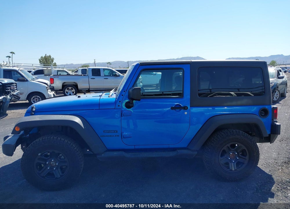 2015 JEEP WRANGLER SPORT VIN: 1C4AJWAG8FL700355