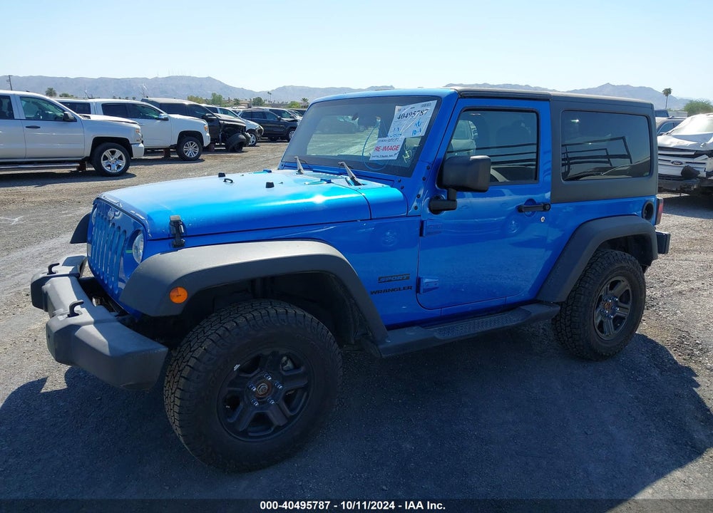 2015 JEEP WRANGLER SPORT VIN: 1C4AJWAG8FL700355