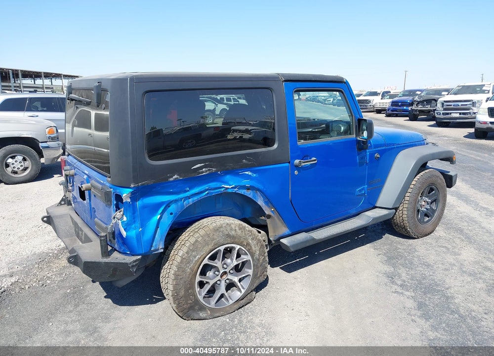 2015 JEEP WRANGLER SPORT VIN: 1C4AJWAG8FL700355