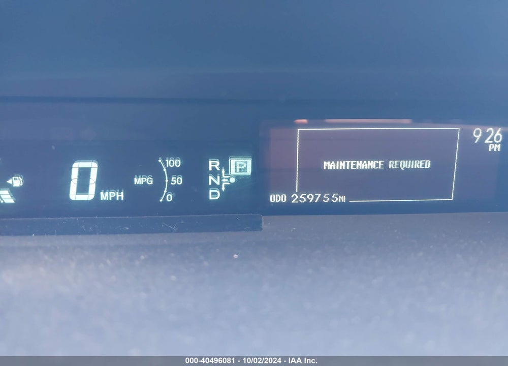 2012 TOYOTA PRIUS ONE VIN: JTDKN3DU6C1577316