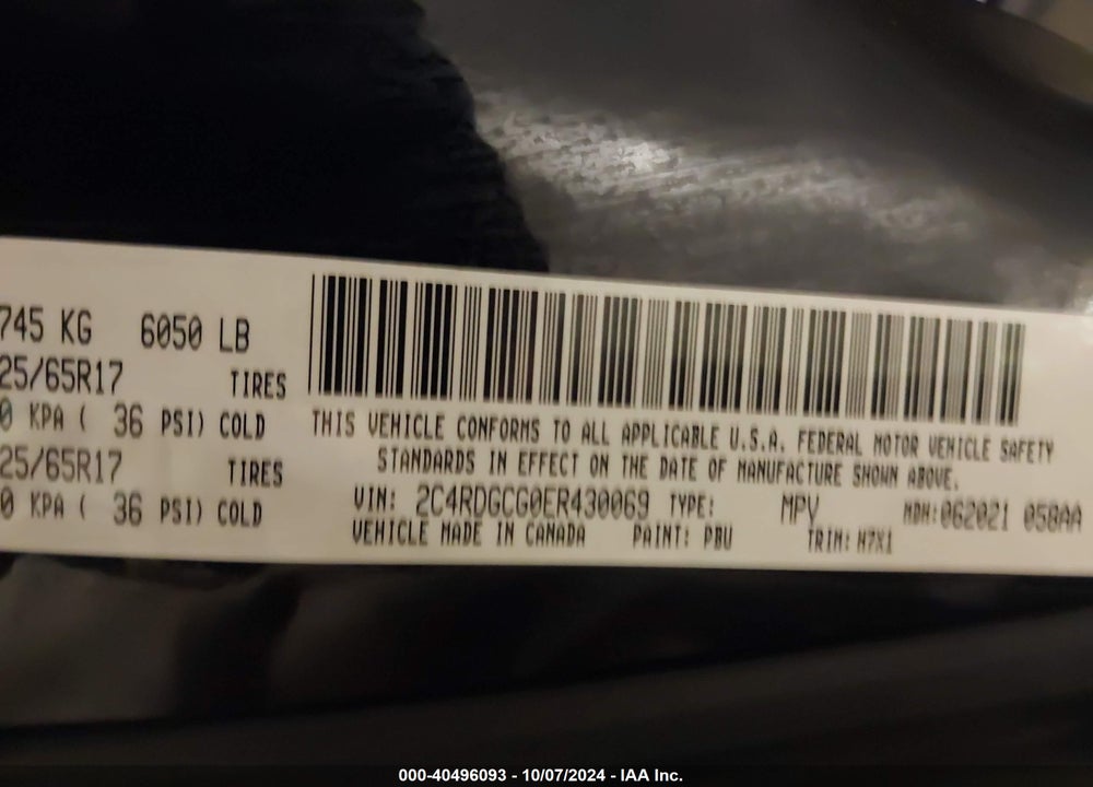2014 DODGE GRAND CARAVAN SXT VIN: 2C4RDGCG0ER430069