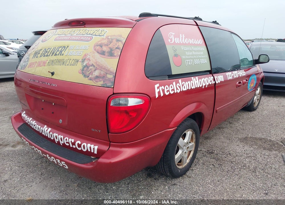 2005 DODGE GRAND CARAVAN SXT VIN: 2D4GP44L15R581496
