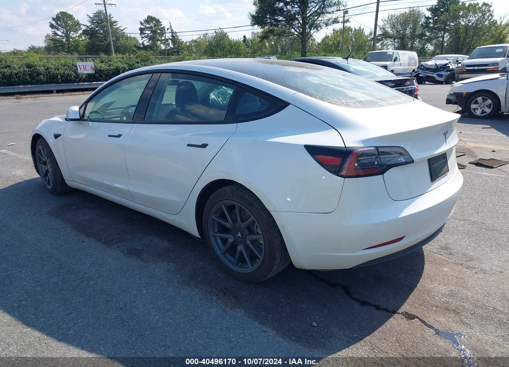 2021 TESLA MODEL 3 STANDARD RANGE PLUS REAR-WHEEL DRIVE VIN: 5YJ3E1EA2MF086733