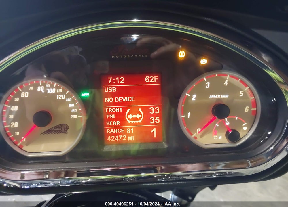 2016 INDIAN MOTORCYCLE CO. CHIEFTAIN VIN: 56KTCAAA9G3340882