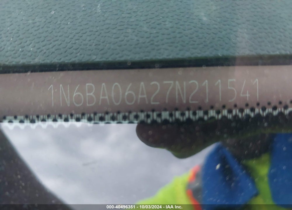2007 NISSAN TITAN SE VIN: 1N6BA06A27N211541