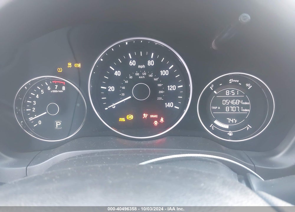2022 HONDA HR-V 2WD LX VIN: 3CZRU5H38NM731393