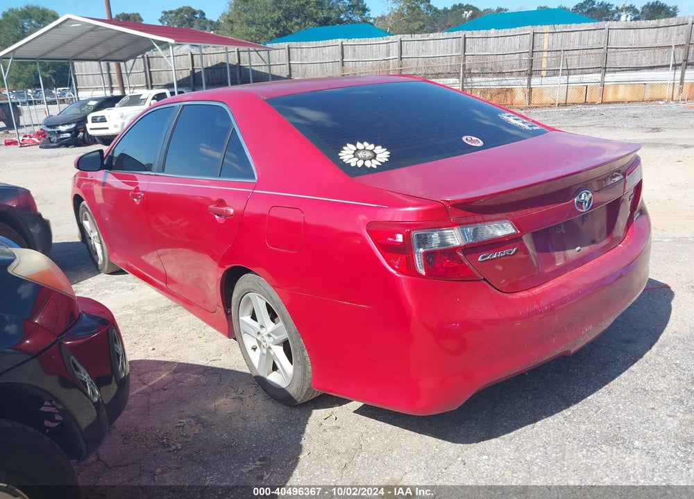 2012 TOYOTA CAMRY SE VIN: 4T1BF1FK1CU615929