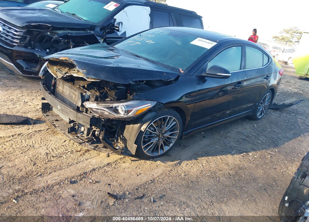 2018 HYUNDAI ELANTRA SPORT VIN: KMHD04LB4JU636884