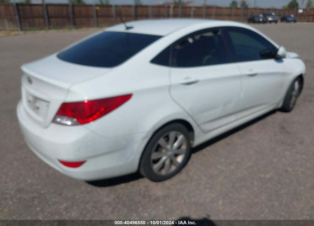 2014 HYUNDAI ACCENT GLS VIN: KMHCU4AEXEU701837