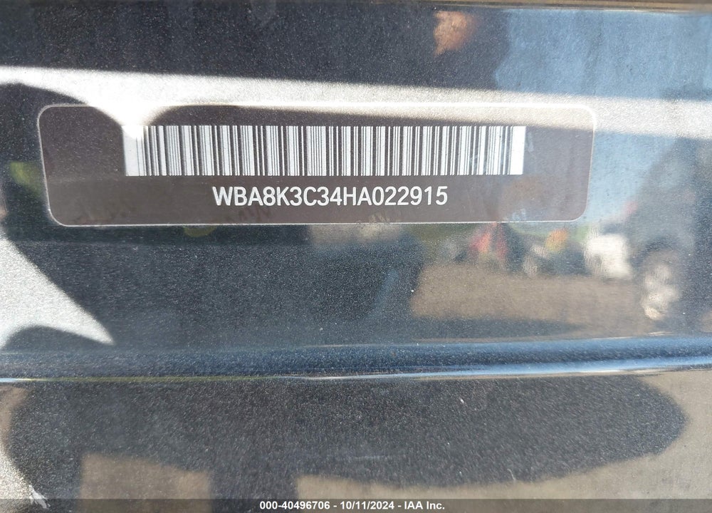 2017 BMW 330I VIN: WBA8K3C34HA022915