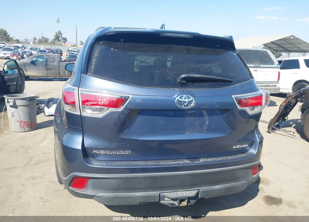 2016 TOYOTA HIGHLANDER LE PLUS V6 VIN: 5TDBKRFH1GS325526