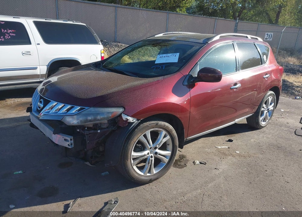 2009 NISSAN MURANO LE VIN: JN8AZ18W79W208867