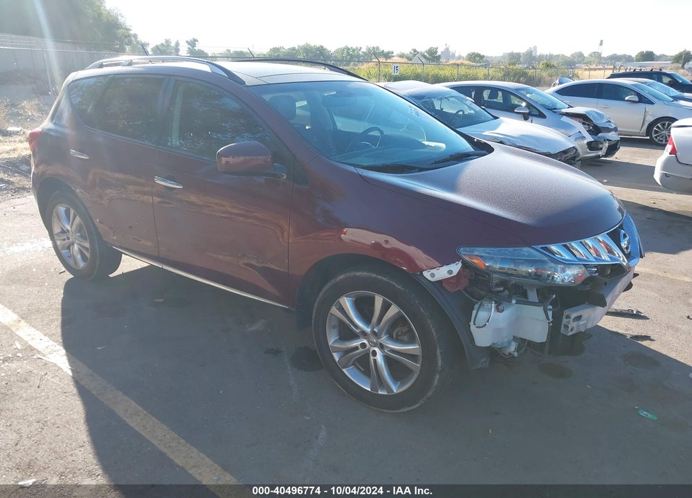 2009 NISSAN MURANO LE VIN: JN8AZ18W79W208867