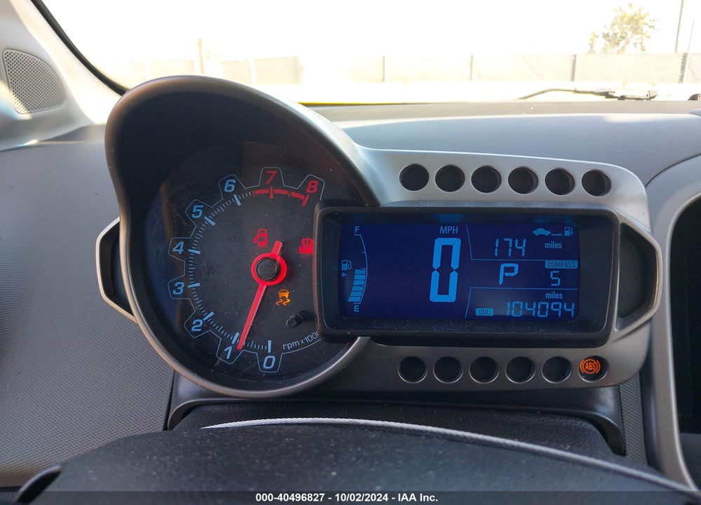 2013 CHEVROLET SONIC LT AUTO VIN: 1G1JC6SB3D4155646