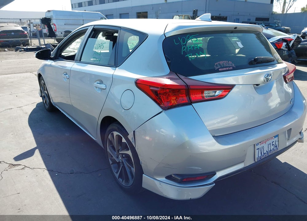 2017 TOYOTA COROLLA IM VIN: JTNKARJEXHJ523967