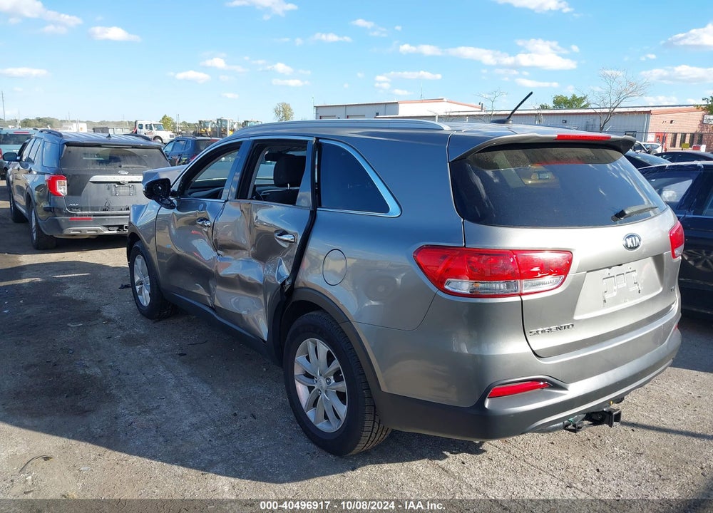 2017 KIA SORENTO 3.3L LX VIN: 5XYPG4A54HG249712