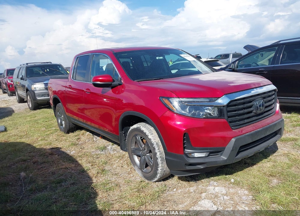 2022 HONDA RIDGELINE RTL VIN: 5FPYK3F54NB017630