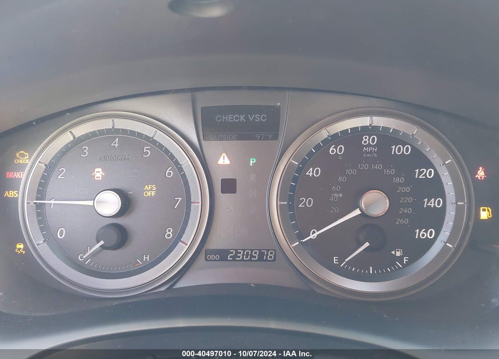 2007 LEXUS ES 350 VIN: JTHBJ46G672102465